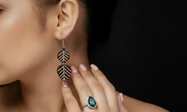 Brown__And_White_Coconut_Shell__Earrings__For_Women