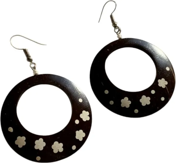 Black_Coconut_Shell_Earrings_For_Women