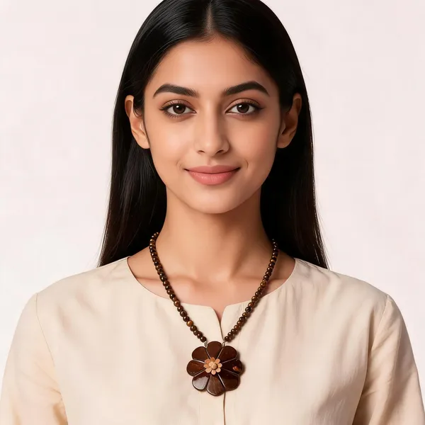 Brown_Coconut_Shell_And_Semi_Precious_Stones_Necklace___For_Women