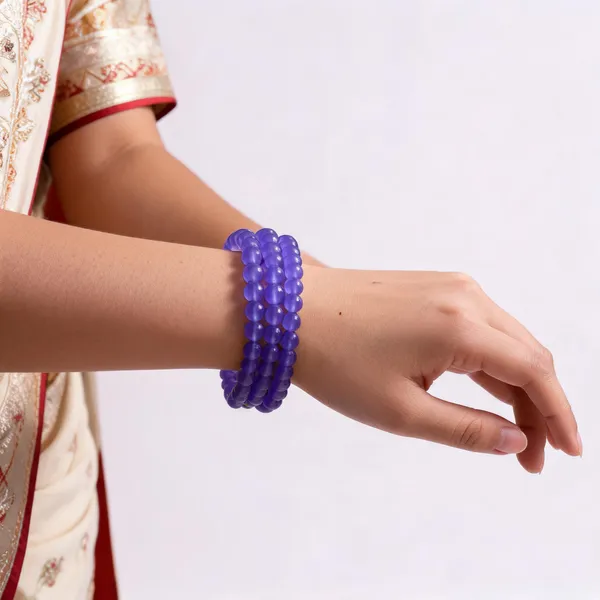 Lavender_imported_glass_beads_Bracelet__For_Women
