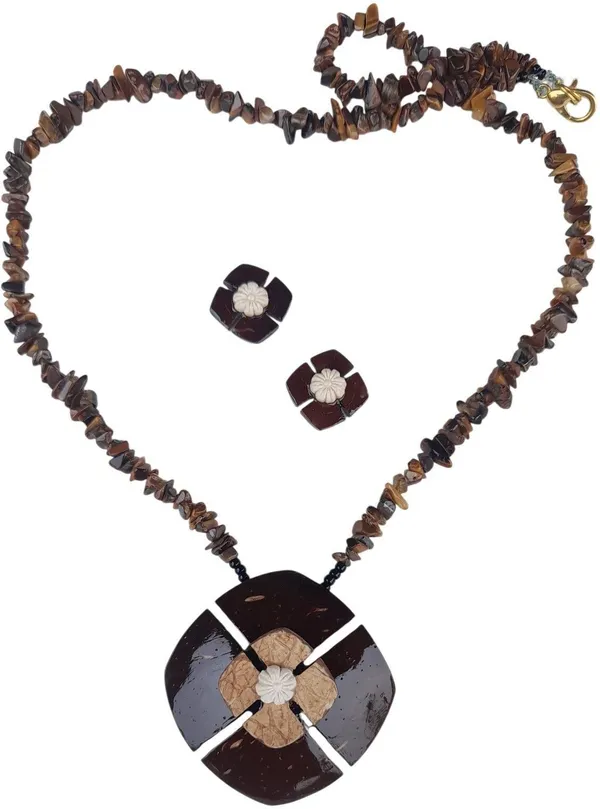 Brown_Coconut_Shell_And_Semi_Precious_Stones_Jewellery___For_Women