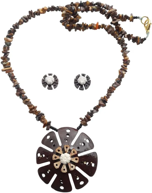 Brown_Coconut_Shell_And_Semi_Precious_Stones_Jewellery___For_Women