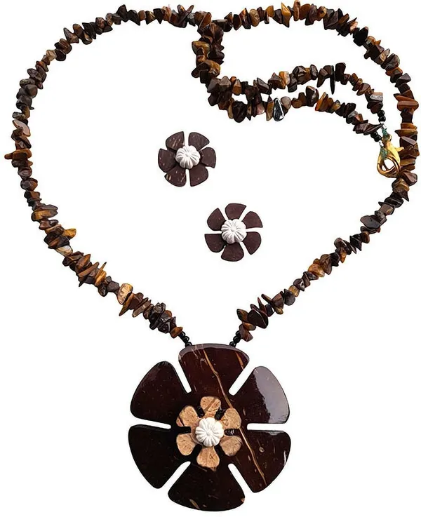 Brown_Coconut_Shell_And_Semi_Precious_Stones_Jewellery___For_Women