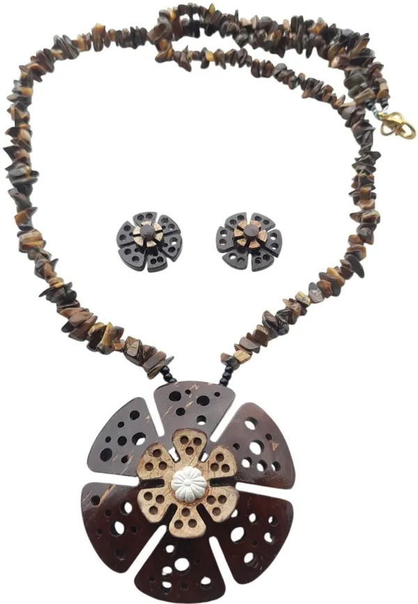 Brown_Coconut_Shell_And_Semi_Precious_Stones_Jewellery___For_Women