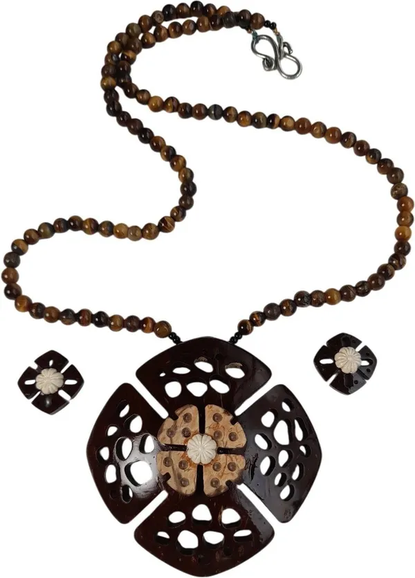 Brown_Coconut_Shell_And_Semi_Precious_Stones_Jewellery___For_Women