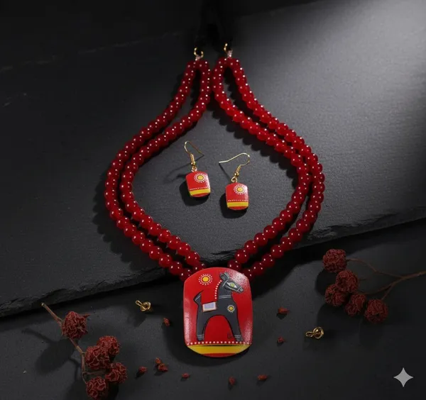 Digital_Painted_Coconut_Shell_And_Imported_Glass_beads_Jewelry__For_Women