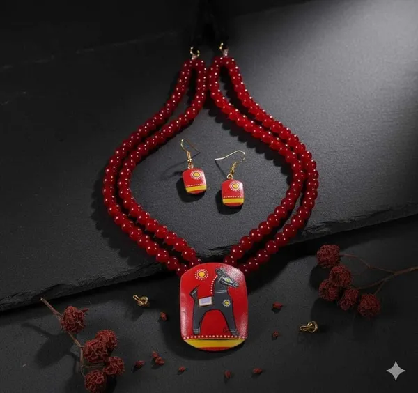 Digital_Painted_Coconut_Shell_And_Imported_Glass_beads_Jewelry__For_Women