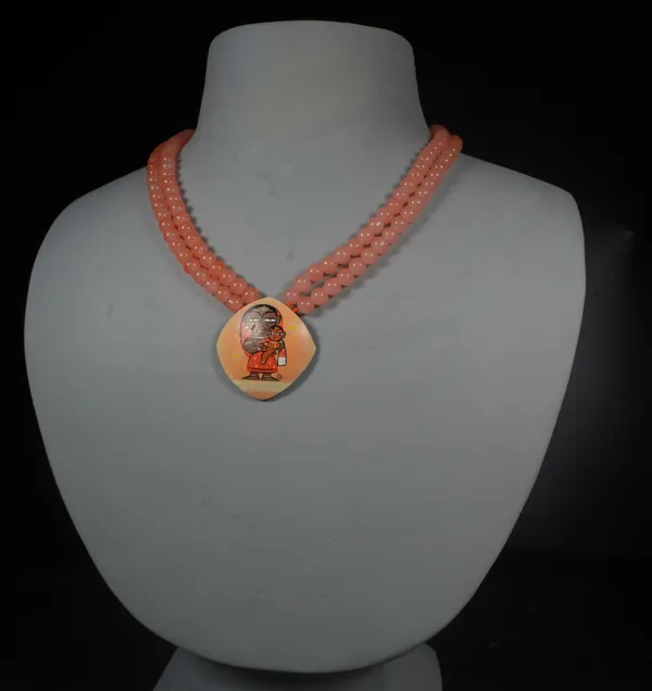 Digital_Painted_Coconut_Shell_And_Imported_Gladd_beads_Jewellery___For_Women