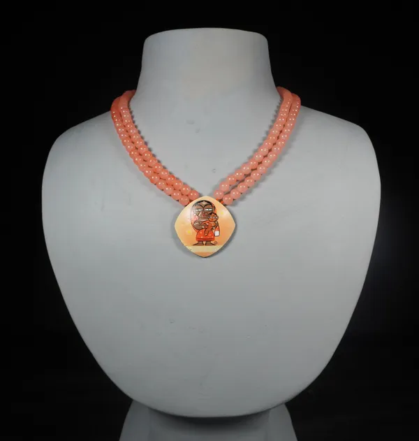 Digital_Painted_Coconut_Shell_And_Imported_Gladd_beads_Jewellery___For_Women