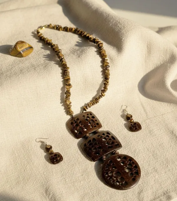 Brown_Coconut_Shell_And_Semi_Precious_Stones_Jewellery___For_Women