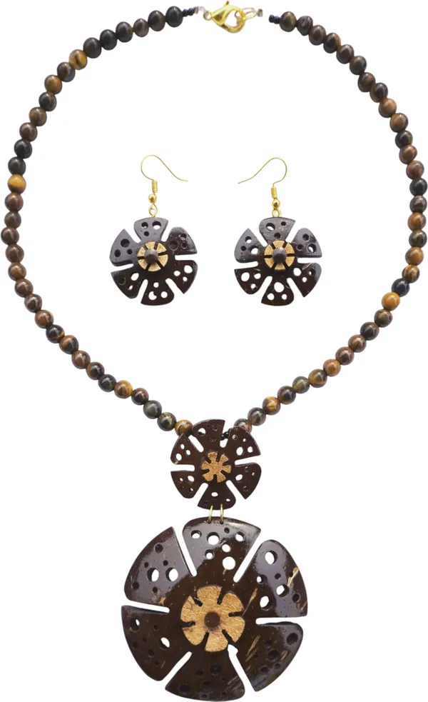 Brown_Coconut_Shell_And_Semi_Precious_Stones_Jewellery___For_Women