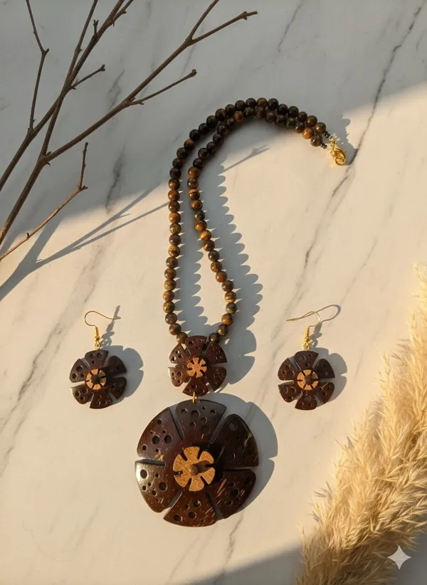 Brown_Coconut_Shell_And_Semi_Precious_Stones_Jewellery___For_Women