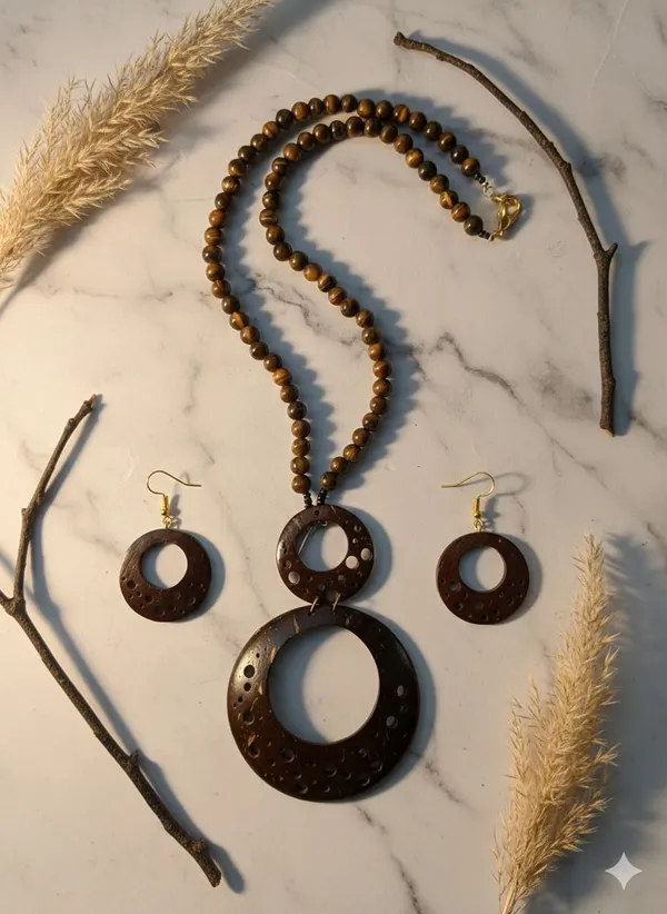 Brown_Coconut_Shell_And_Semi_Precious_Stones_Jewellery___For_Women
