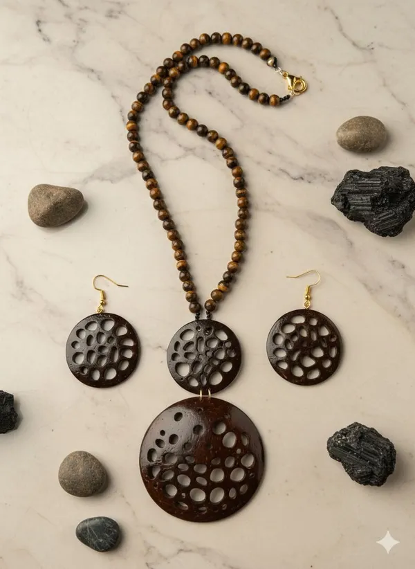 Brown_Coconut_Shell_And_Semi_Precious_Stones_Jewellery___For_Women