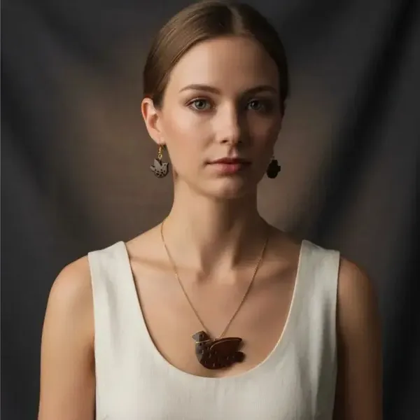 Brown_Coconut_Shell_pendant_and_golden_plated_brass_chain_Necklace__For_Women