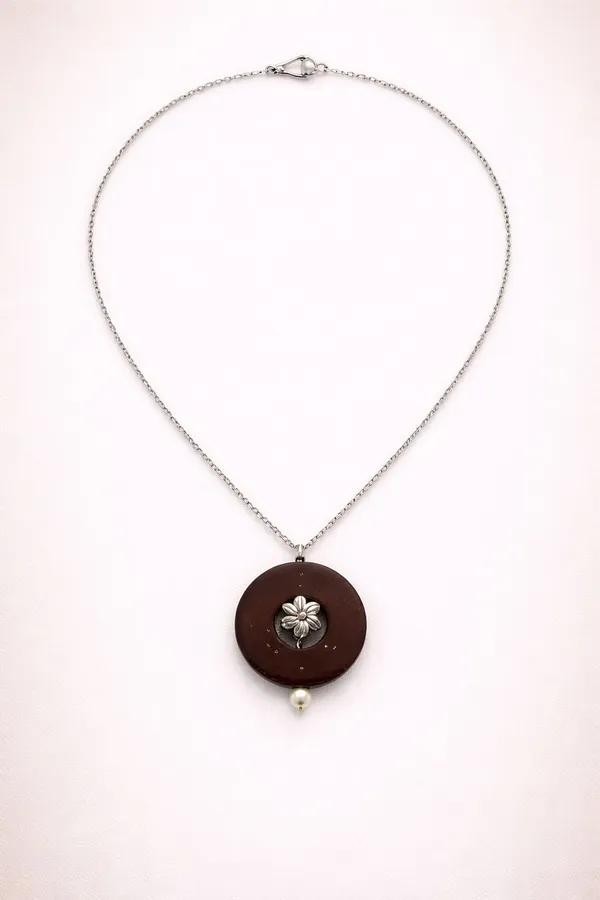 Brown_Coconut_Shell_pendant_and_golden_plated_brass_chain_Necklace__For_Women