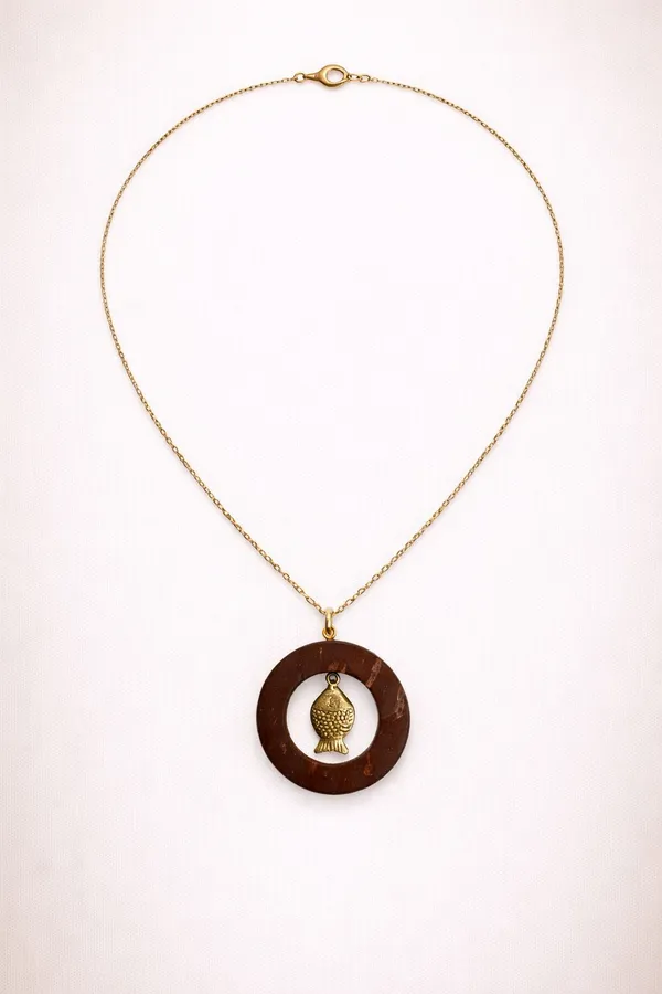Brown_Coconut_Shell_pendant_and_golden_plated_brass_chain_Necklace__For_Women