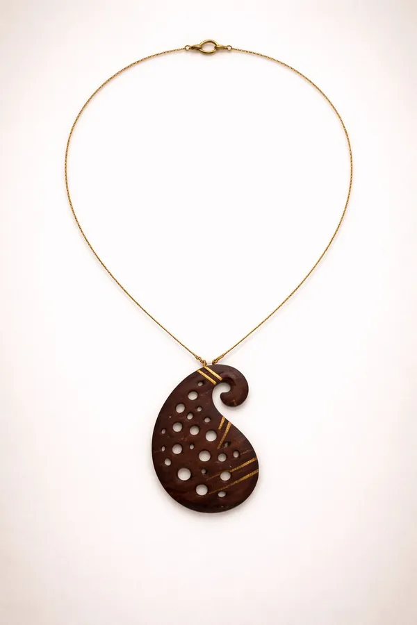 Brown_Coconut_Shell_pendant_and_golden_plated_brass_chain_Necklace__For_Women