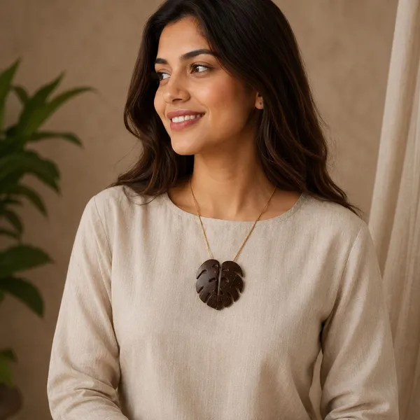 Brown_Coconut_Shell_pendant_and_golden_plated_brass_chain_Necklace__For_Women
