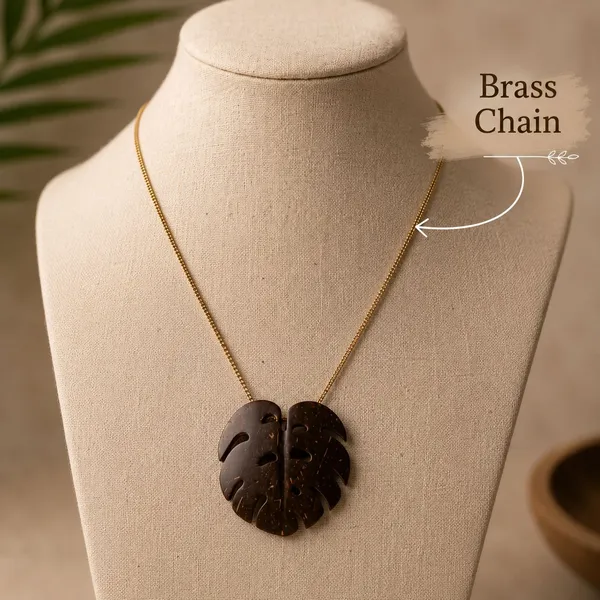 Brown_Coconut_Shell_pendant_and_golden_plated_brass_chain_Necklace__For_Women