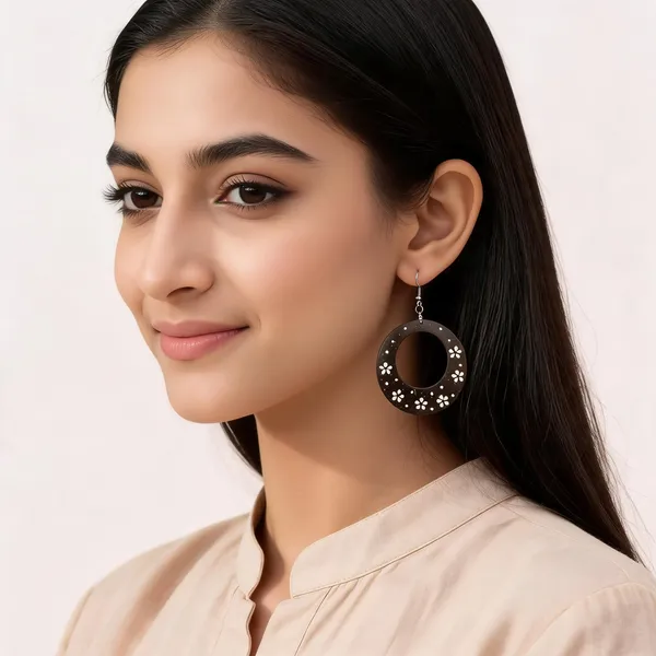 Black_Coconut_Shell_Earrings_For_Women