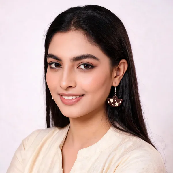 Brown_Coconut_Shell_Earrings__For_Women