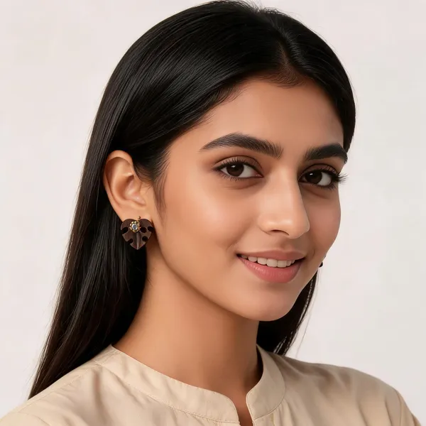 Brown_Coconut_Shell_Earrings__For_Women