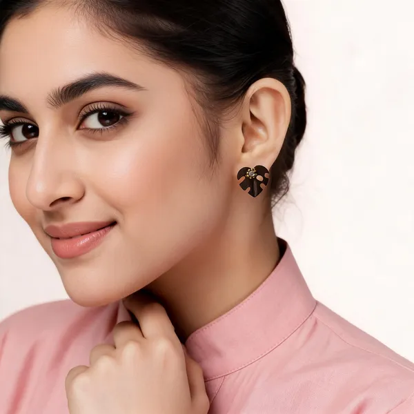 Brown_Coconut_Shell_Earrings__For_Women