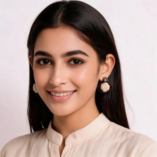 Brown_Coconut_Shell_And_terracotta_Earrings__For_Women