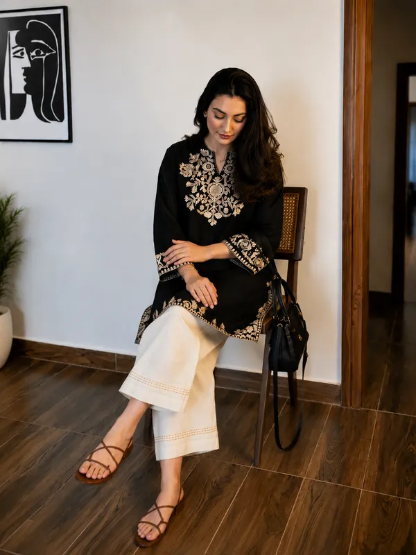 Black_Cotton_Premium_Co-Ord_Set_For_Women