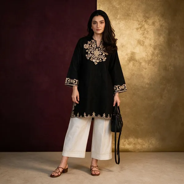 Black_Cotton_Premium_Co-Ord_Set_For_Women
