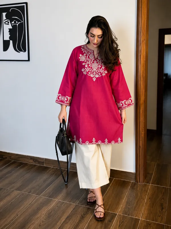 Pink_Cotton_Premium_Co-Ord_Set_For_Women