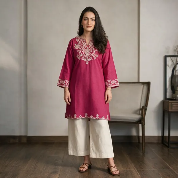 Pink_Cotton_Premium_Co-Ord_Set_For_Women