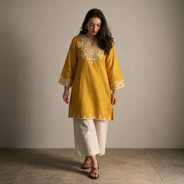 Yellow_Cotton_Premium_Co-Ord_Set_For_Women