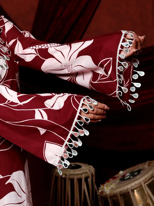 Maroon_Cotton_Premium_Co-Ord_Set_For_Women