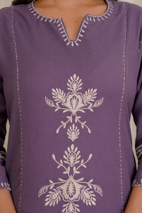 Purple_Cotton_Premium_Cotton_Kurta_Set_For_Women