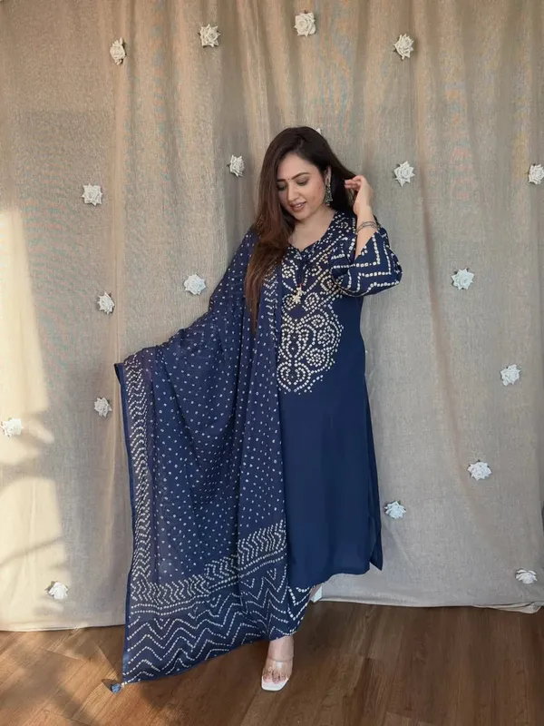 Navy_Blue_Bandhani_Printed_Kurta_Set_with_Dupatta