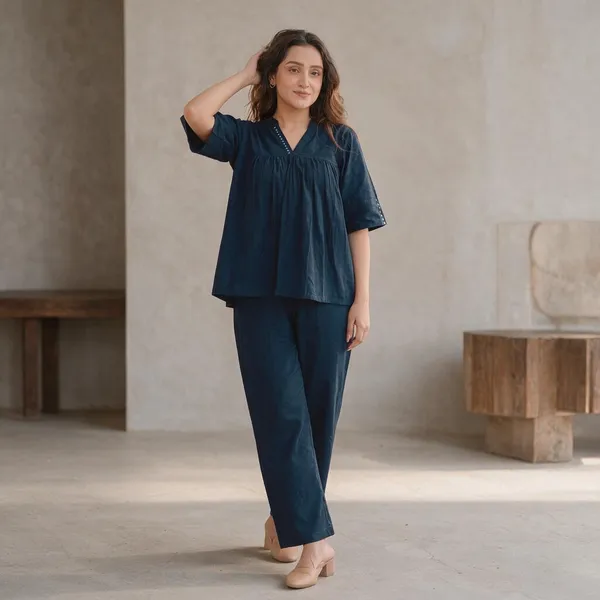 Navy_Blue_Cotton_Premium_Co-Ord_Set_For_Women