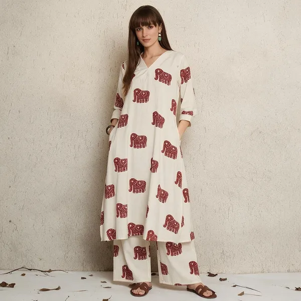 Multicolor_Cotton_Premium_Kurta_Palazzo_Set_For_Women