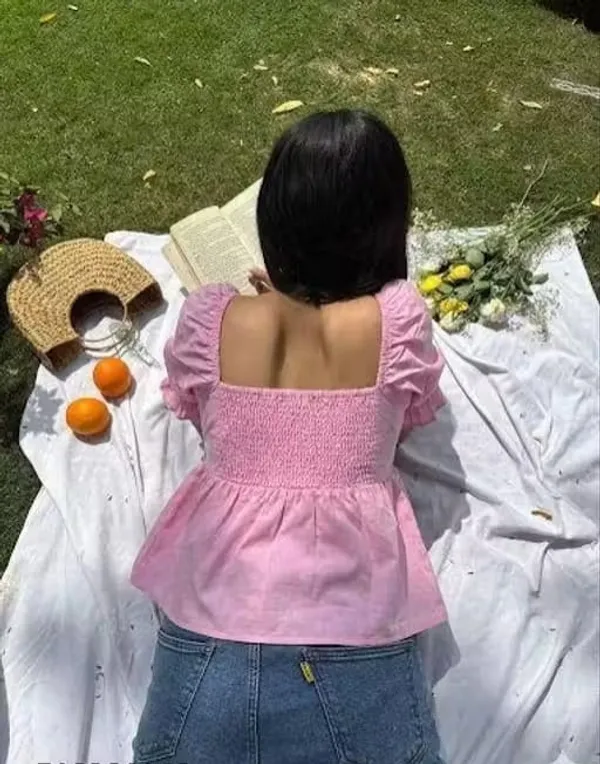 Pink_Cotton_Premium_Top_For_Women