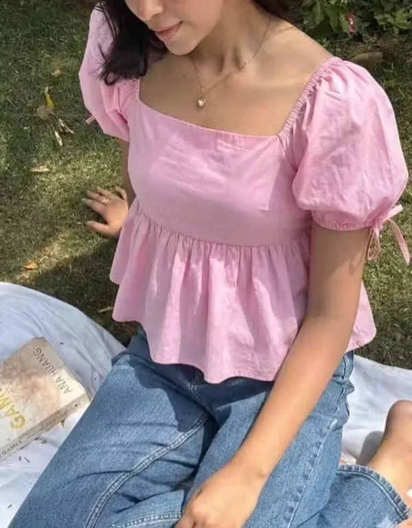 Pink_Cotton_Premium_Top_For_Women