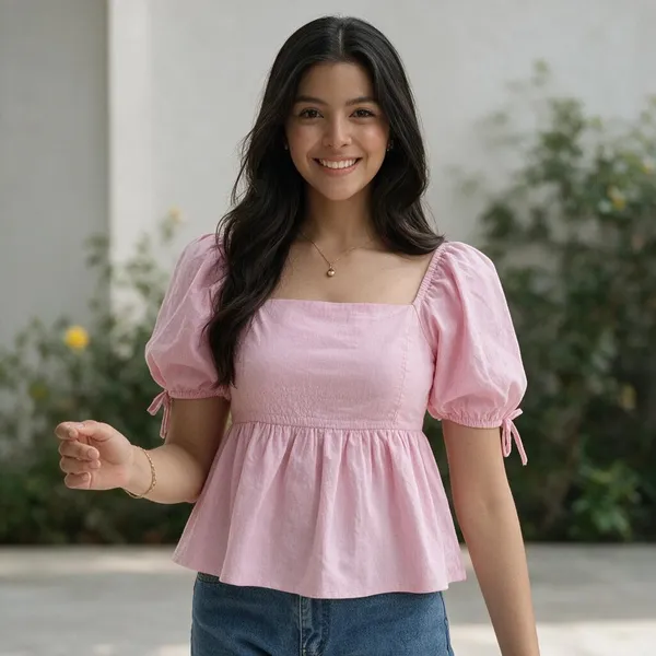 Pink_Cotton_Premium_Top_For_Women