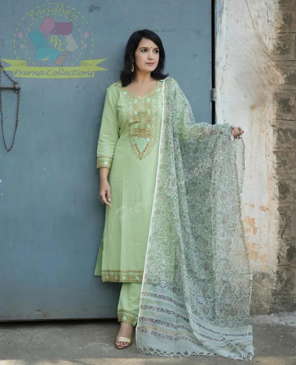 Pista_Green_Embroidered_Kurta_Set_With_Dupatta_For_Women