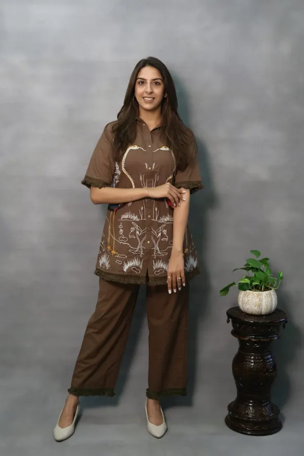Mocha_Cotton_Premium_Co-Ord_Set_For_Women