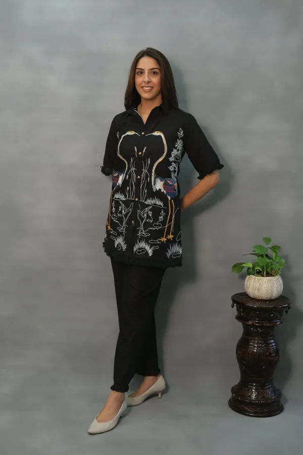 Black_Cotton_Premium_Co-Ord_Set_For_Women
