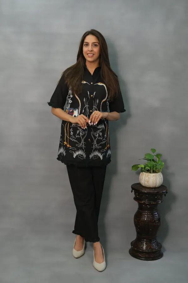 Black_Cotton_Premium_Co-Ord_Set_For_Women