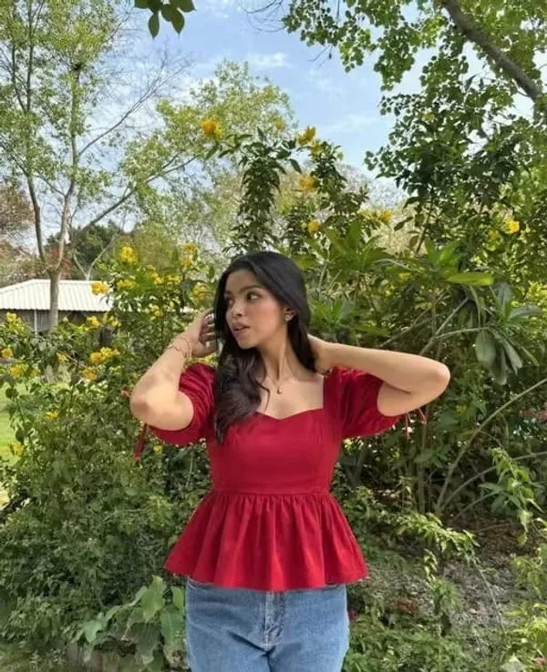 Red_Cotton_Premium_Top_For_Women