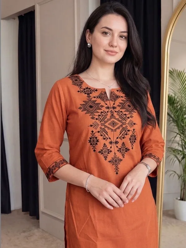 Multicolor_Cotton_Premium_Kurta_Pant_Set_For_Women