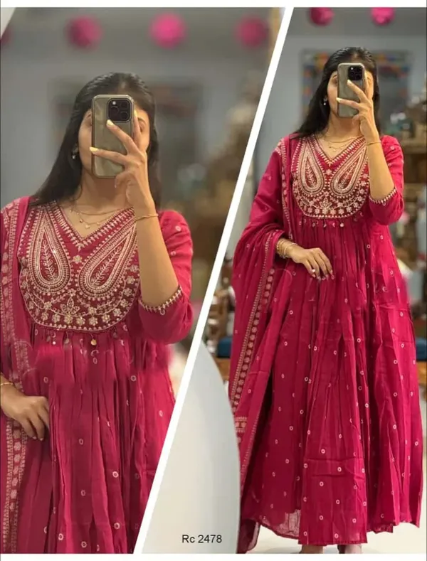 Stylish_Cotton_Embroidery_Work_Anarkali_Kurta_Set_with_Dupatta