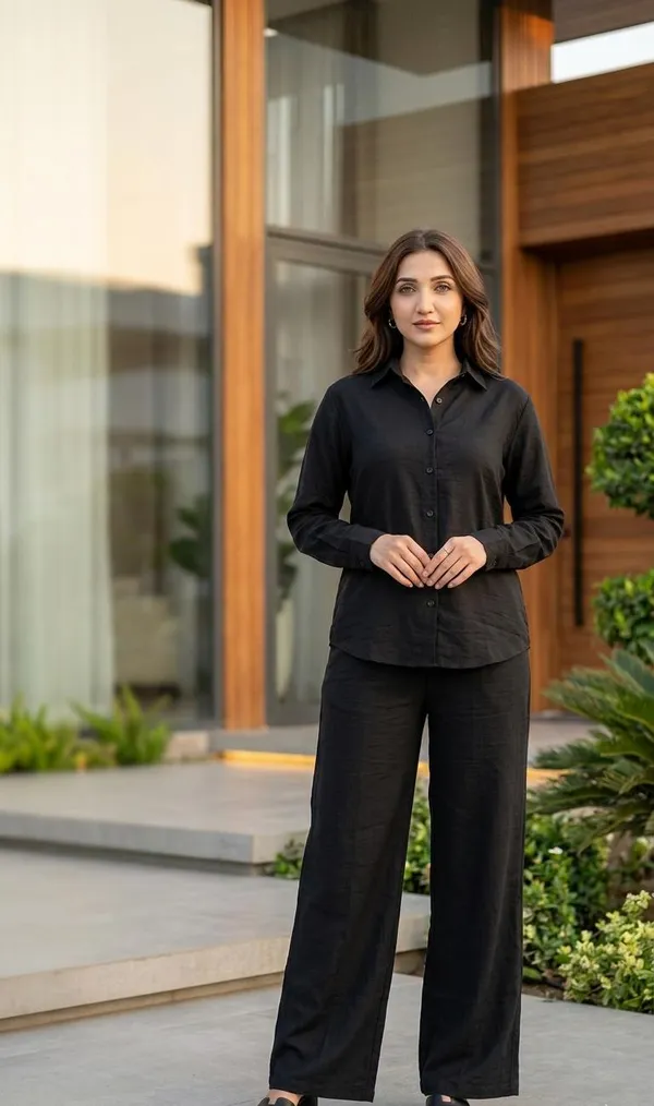 Black_Linen_Premium_Co-Ord_Set_For_Women